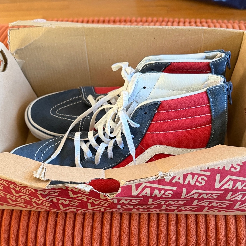 Vans Kids Sneakers Red and Blue